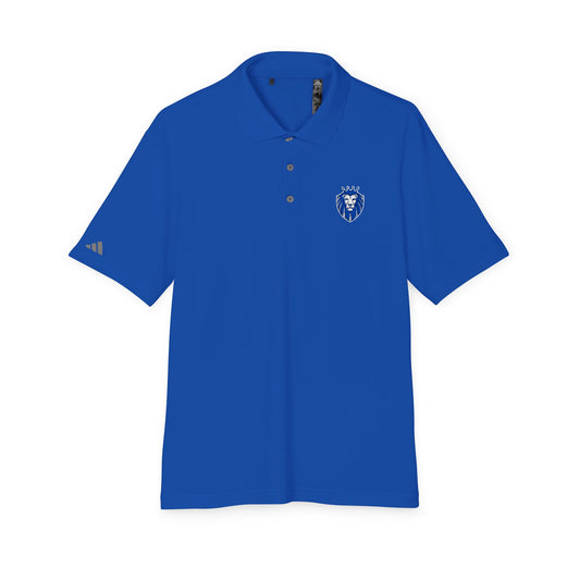 Embroidered Blue Lion Crest Performance Polo - Gender Neutral