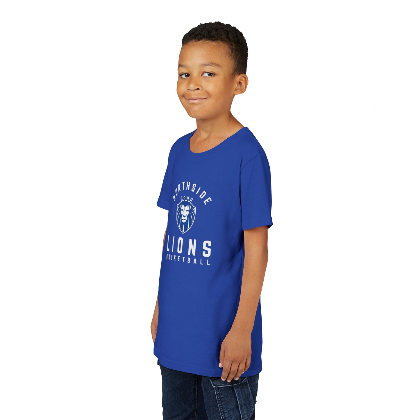 Youth Tee - Northside Lions Basketball Logo
