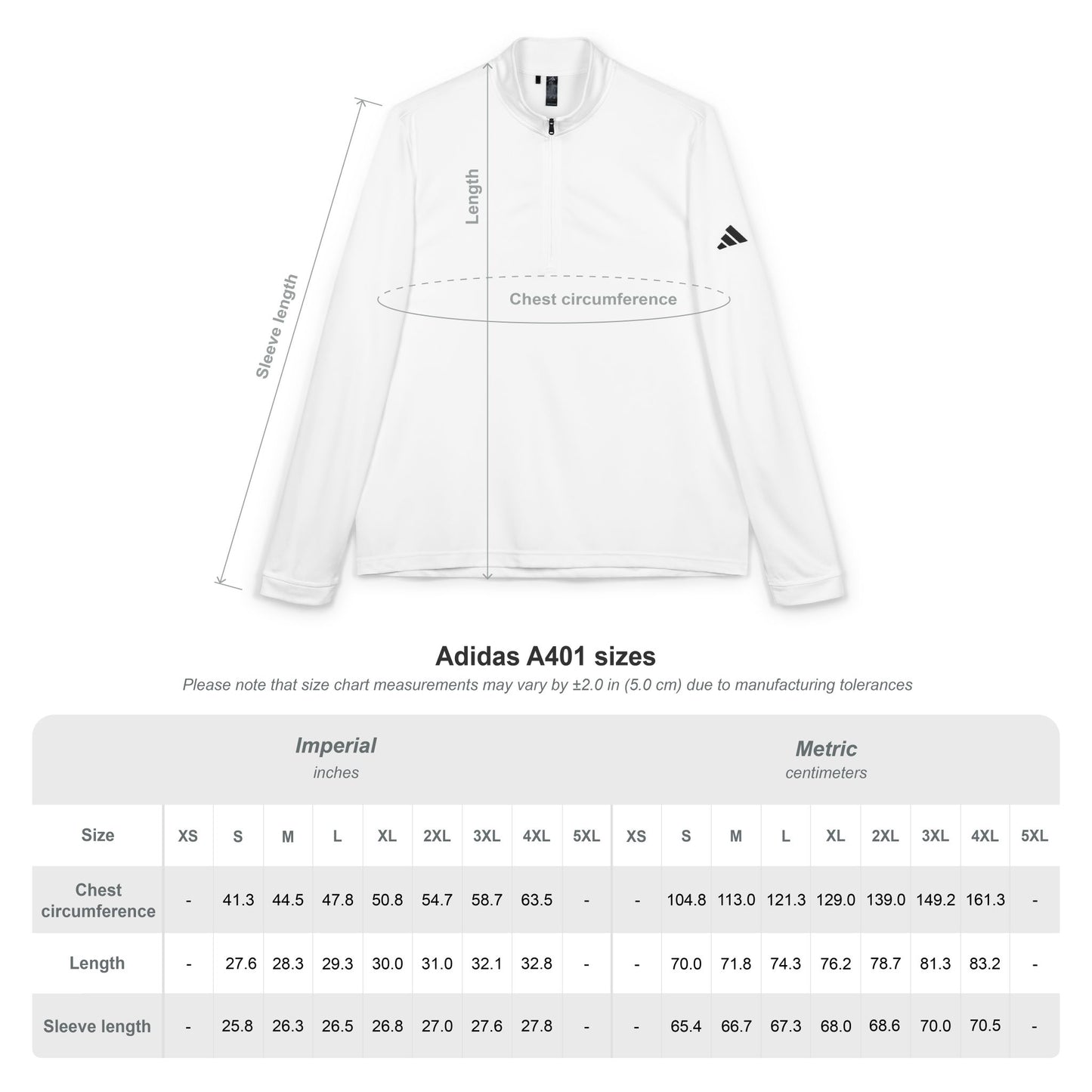 Adidas® Quarter-Zip Pullover with Embroidered Crest - Gender Neutral
