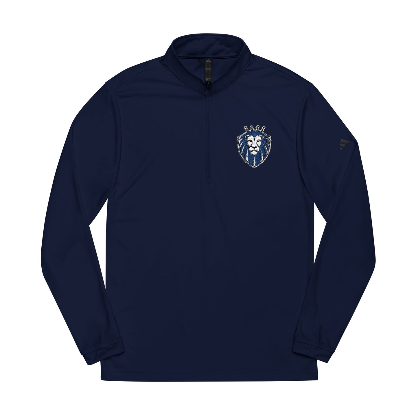 Adidas® Quarter-Zip Pullover with Embroidered Crest - Gender Neutral