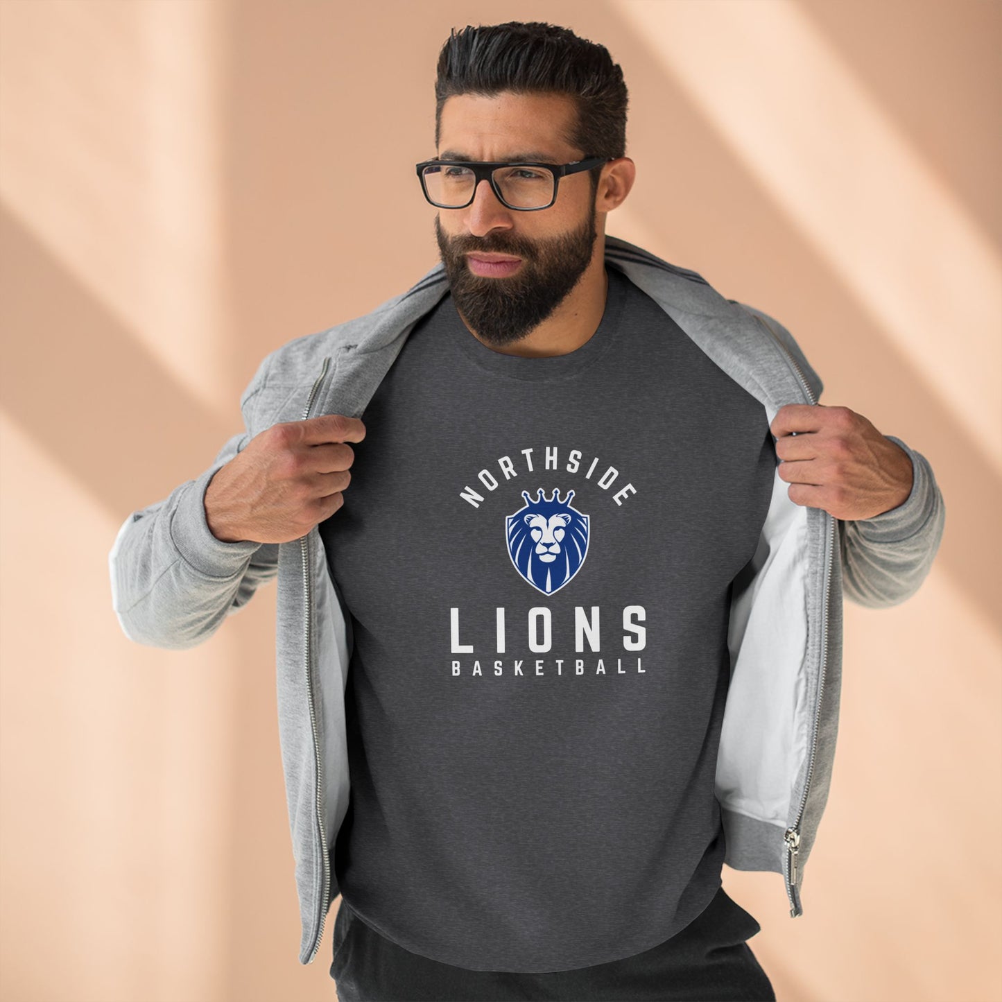 Gender Neutral Lions Crest Crewneck Sweatshirt