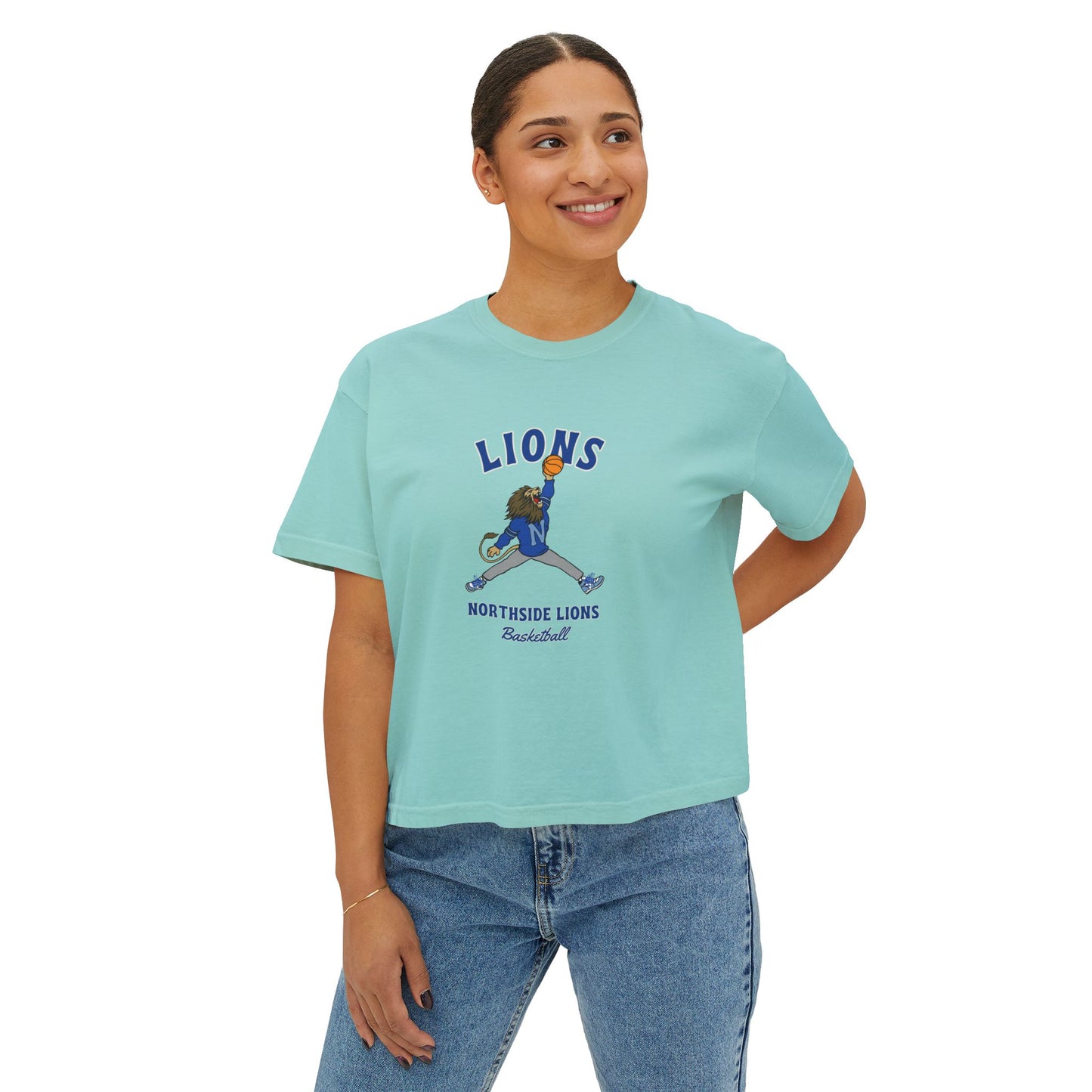 Women's Retro Lion Boxy Tee