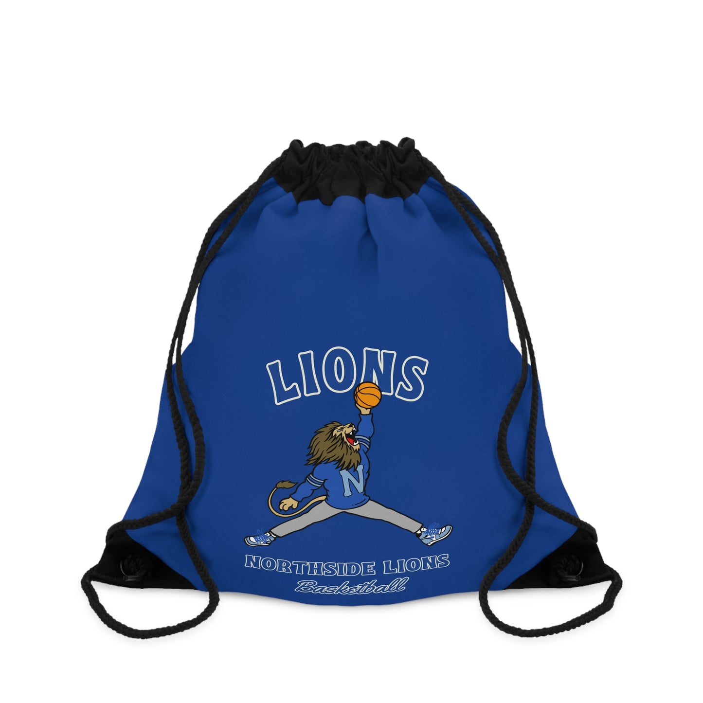 Lions Basketball Drawstring Bag — Northside School Spirit Gym Sack