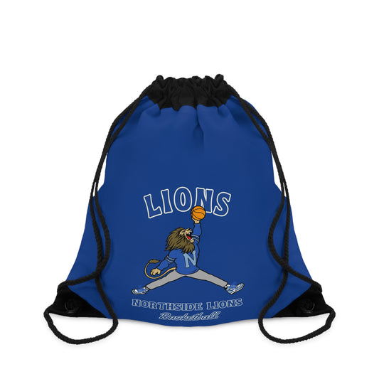 Lions Basketball Drawstring Bag — Northside School Spirit Gym Sack