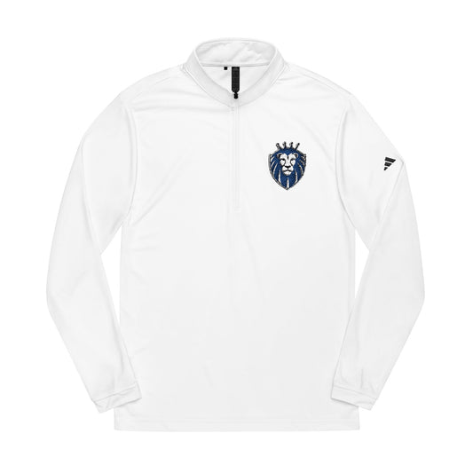 Adidas® Quarter-Zip Pullover with Embroidered Crest - Gender Neutral